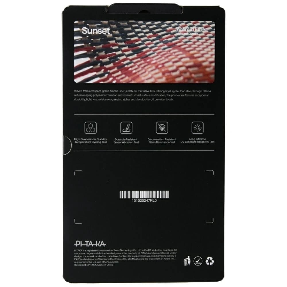 PITAKA Ultra-Slim MagSafe Samsung Galaxy Z Flip7 západ slunce - 8