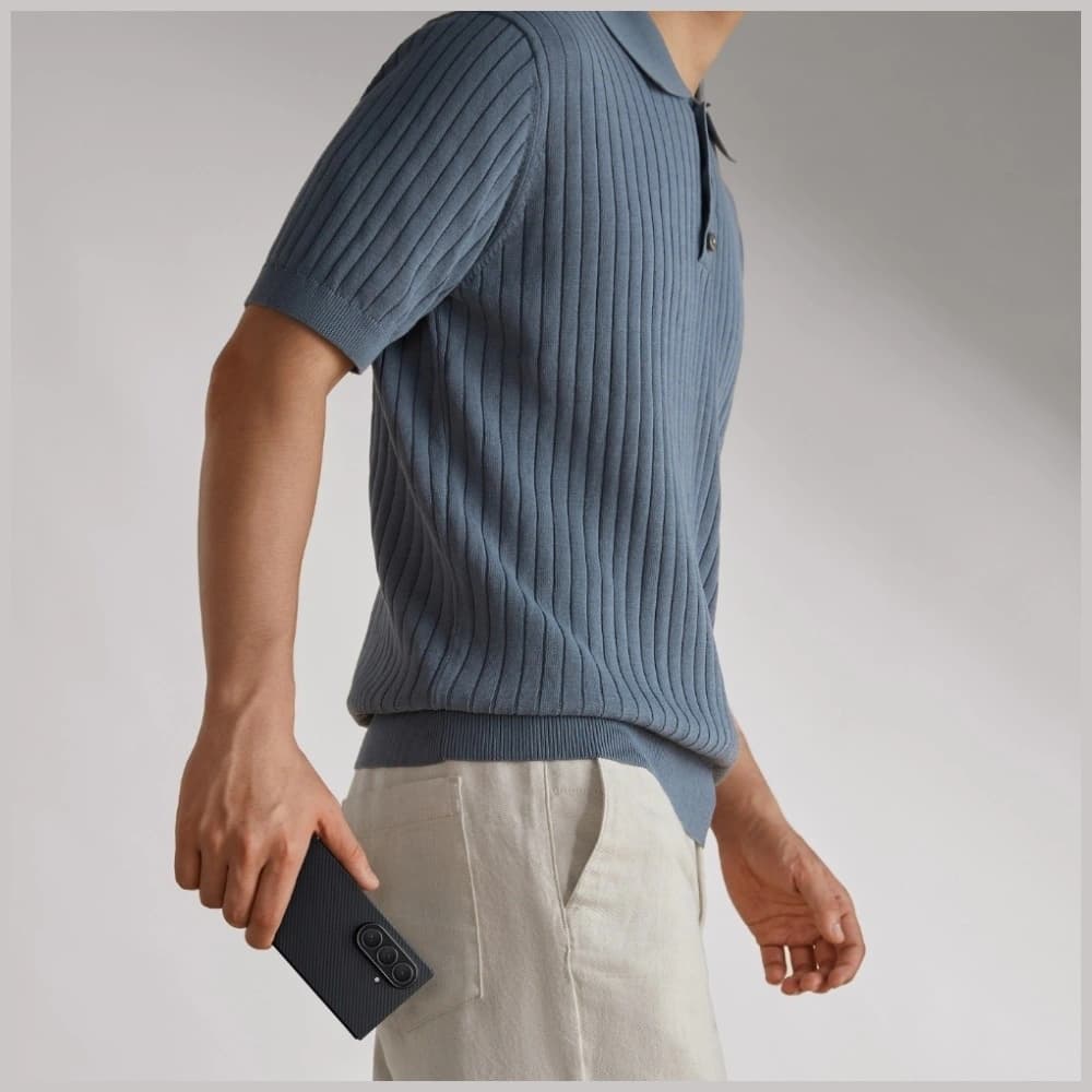 PITAKA Ultra-Dünn MagSafe Samsung Galaxy Z Fold7 schwarz grau - 5