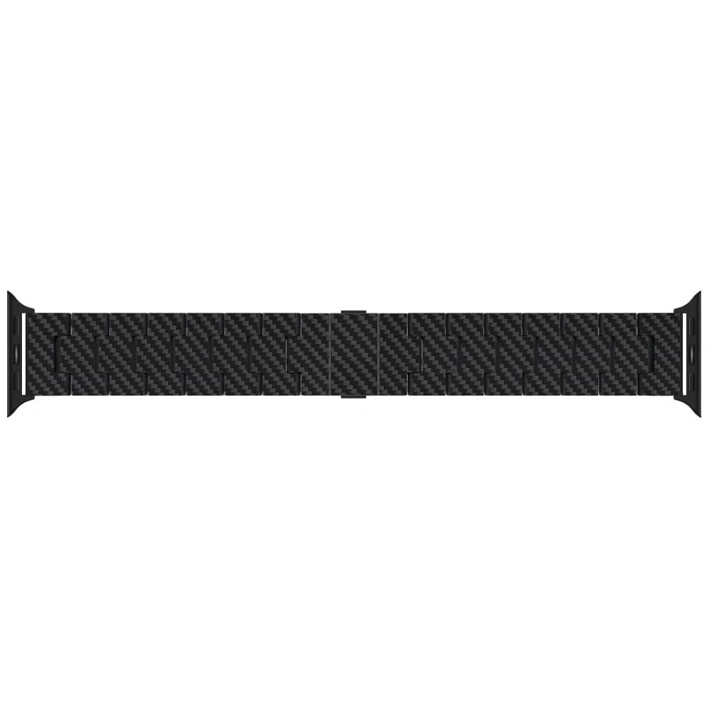 PITAKA Carbonfaser Retro für Apple Watch 1/2/3/4/5/6/7/8/9/10/11/SE/SE 3/Ultra/Ultra 2/Ultra 3 schwarz grau - 7