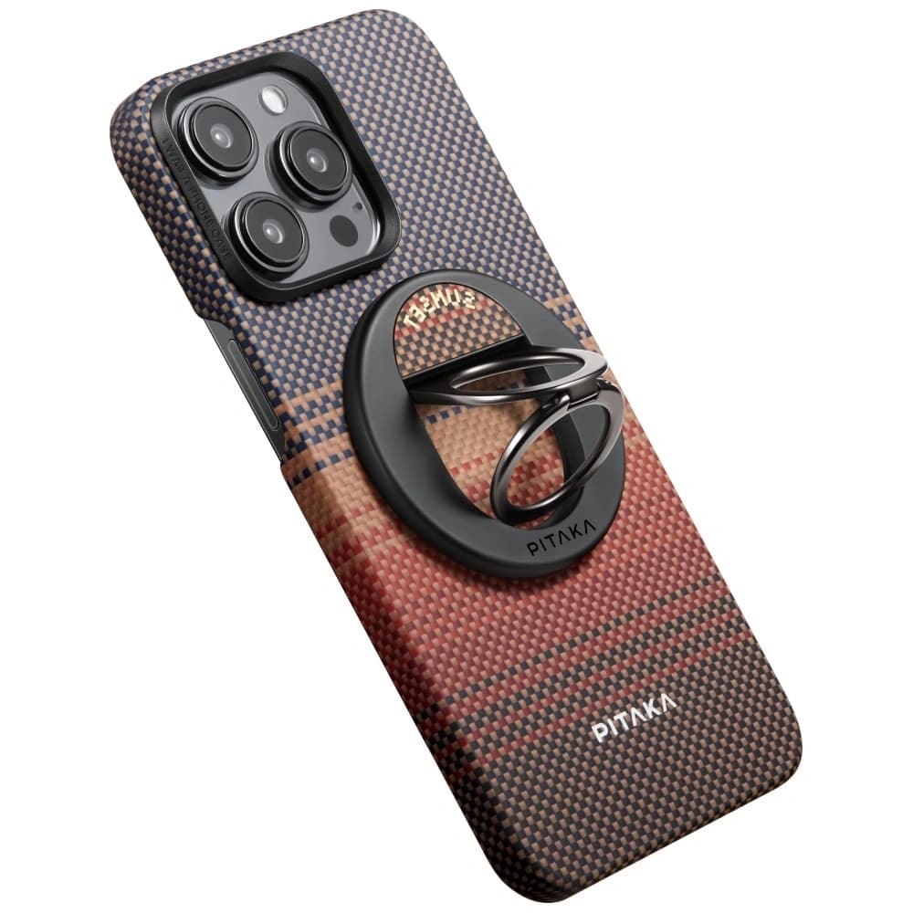 PITAKA MagEZ Grip 3 Suport Magnetic pentru Deget MagSafe cu Funcție de Stand Apus - 7