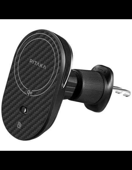 PITAKA MagEZ Pro 2 Qi2 15W NFC MagSafe suport auto cu încărcător wireless negru gri