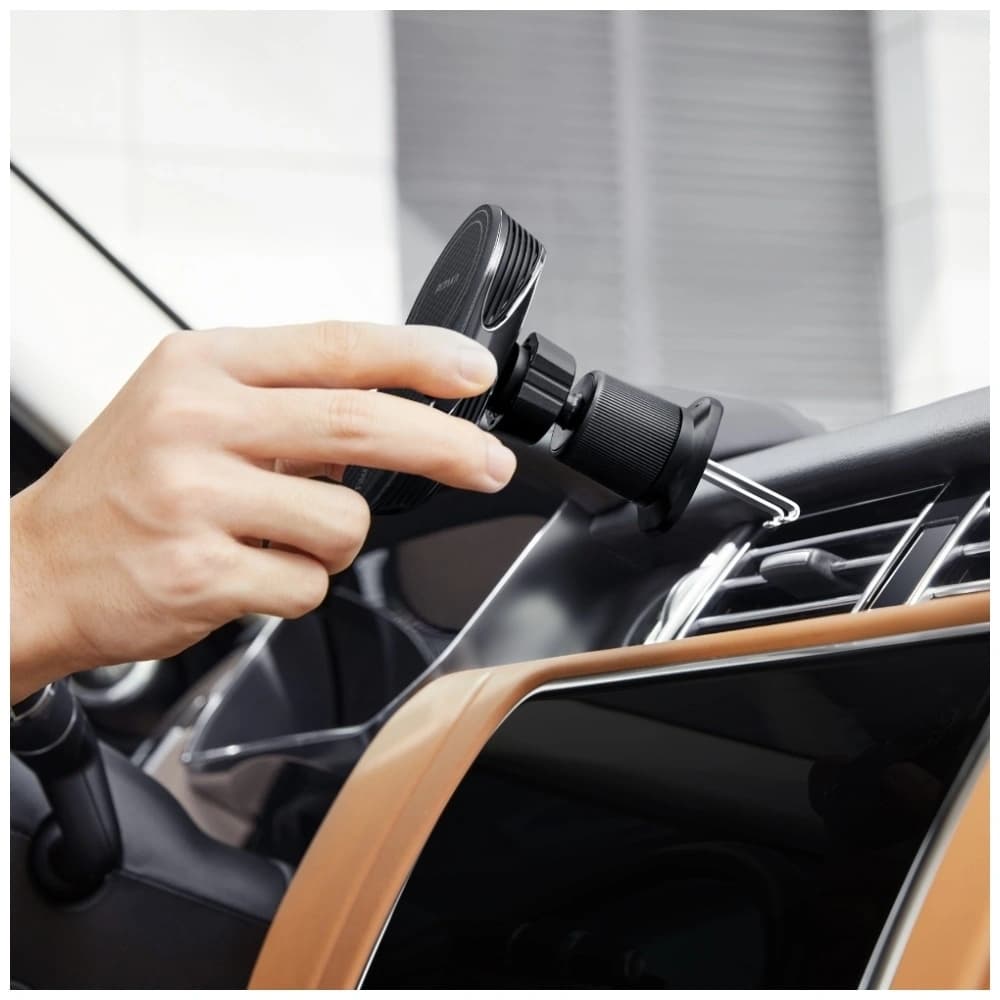 PITAKA MagEZ Pro 2 Qi2 15W NFC MagSafe Autohalterung mit kabellosem Ladegerät schwarz grau - 13
