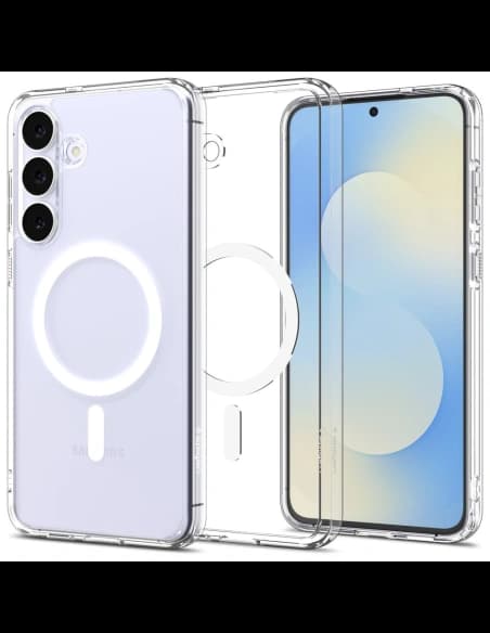 Spigen Ultra Hybrid Mag MagSafe Samsung Galaxy S25 FE Klar/weiß