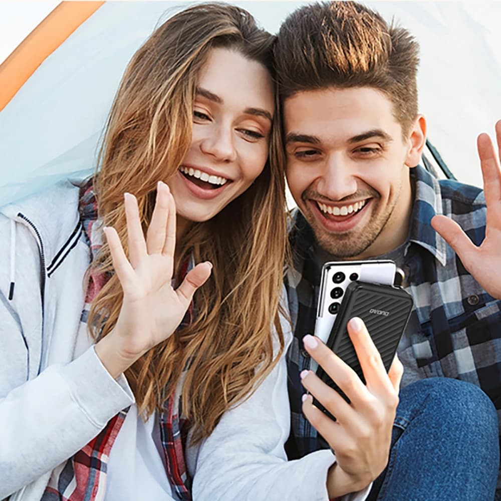 Dudao K11 Powerbank 10000mAh mit integrierten Kabeln schwarz - 6