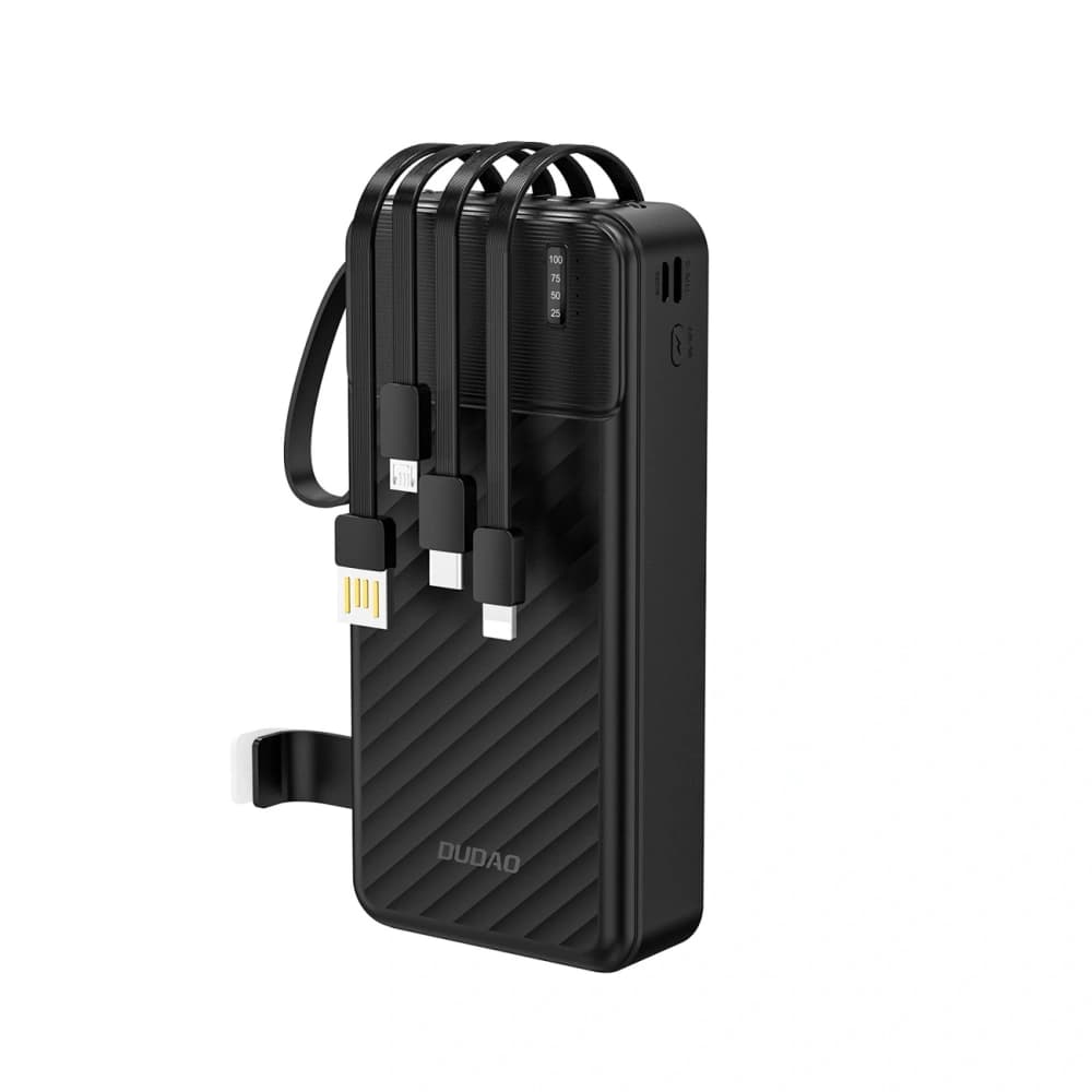 Powerbank Dudao K11 Pro 20000mAh cu cabluri integrate negru - 1