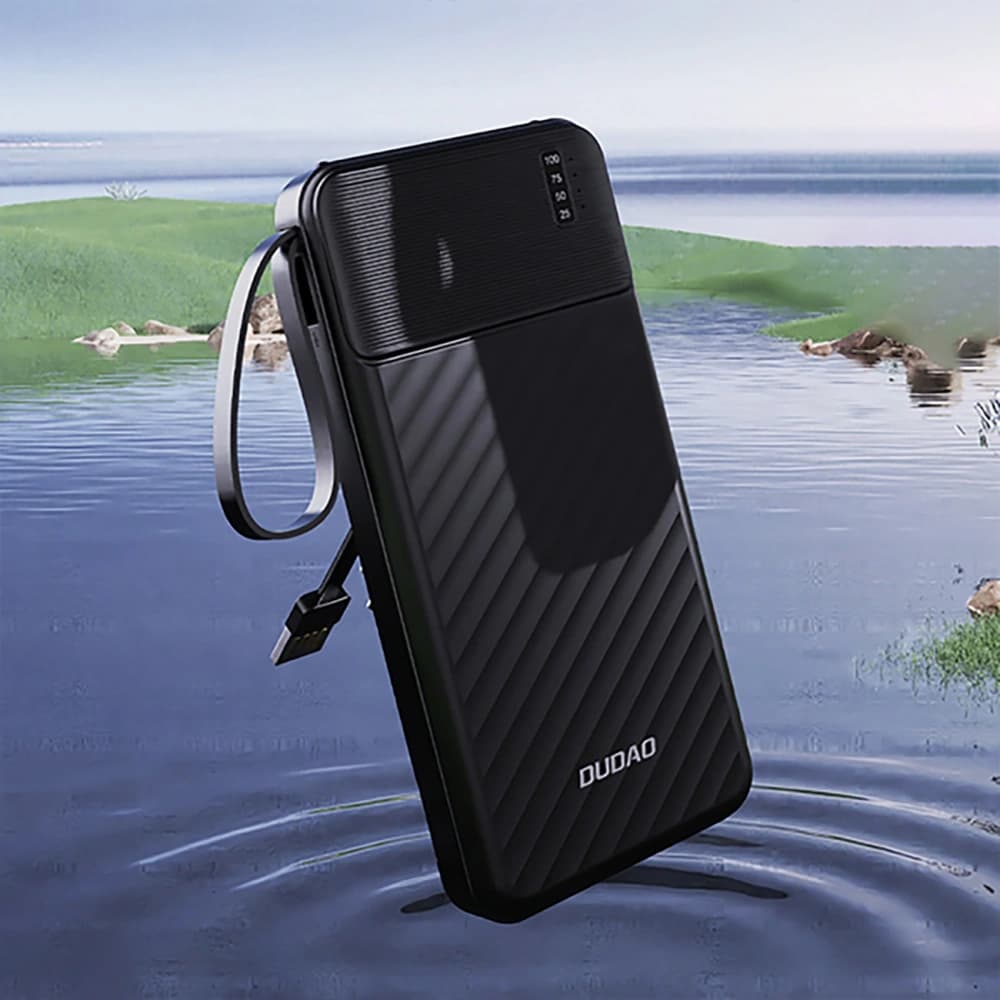 Powerbank Dudao K11 Pro 20000mAh cu cabluri integrate negru - 3
