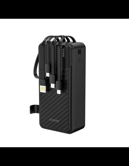 Powerbank Dudao K11 Max 30000mAh cu cabluri integrate negru