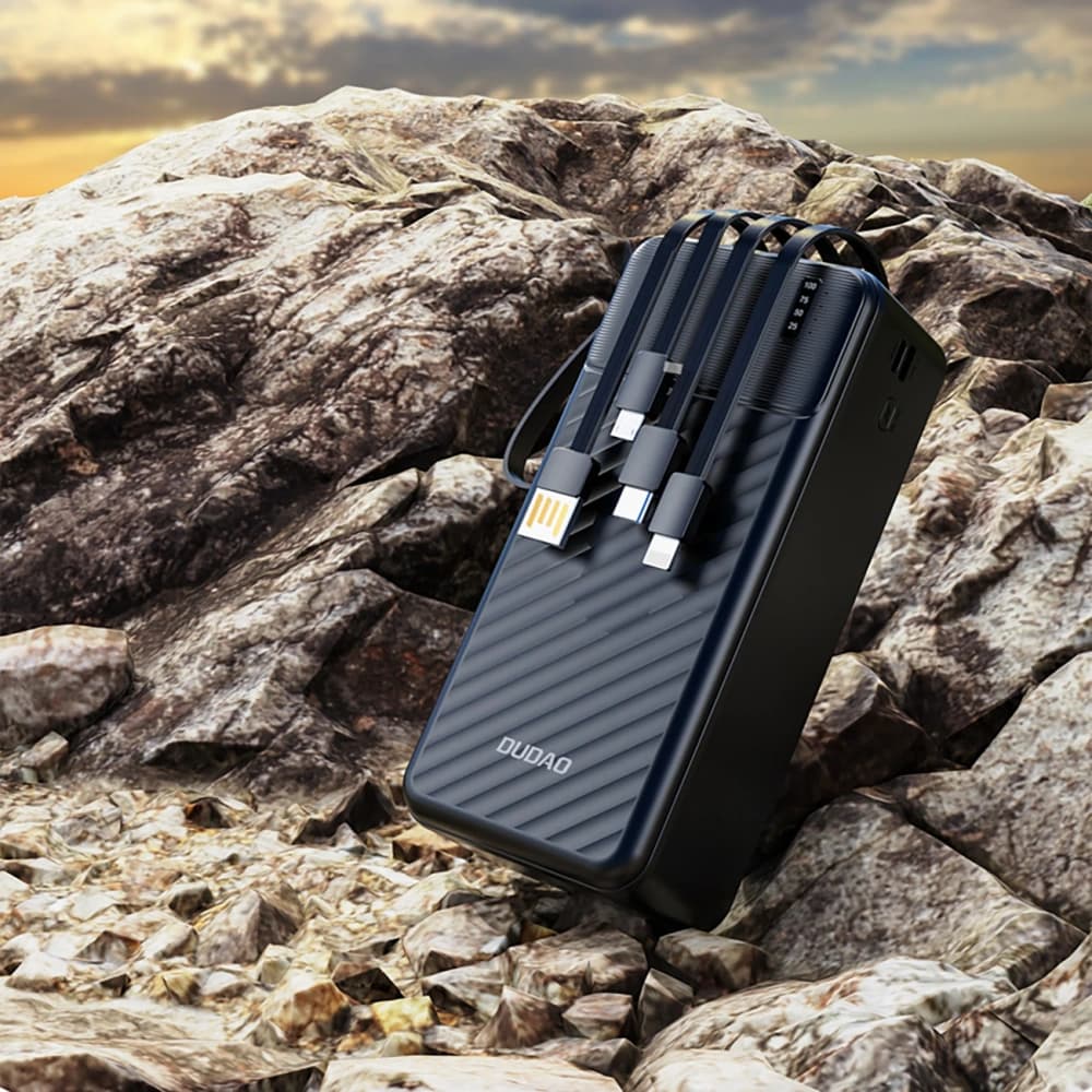 Powerbank Dudao K11 Max 30000mAh cu cabluri integrate negru - 5