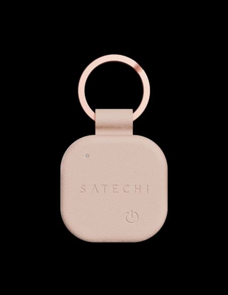 Satechi FindAll Keychain Locator compatible with Apple Find My (desert rose)