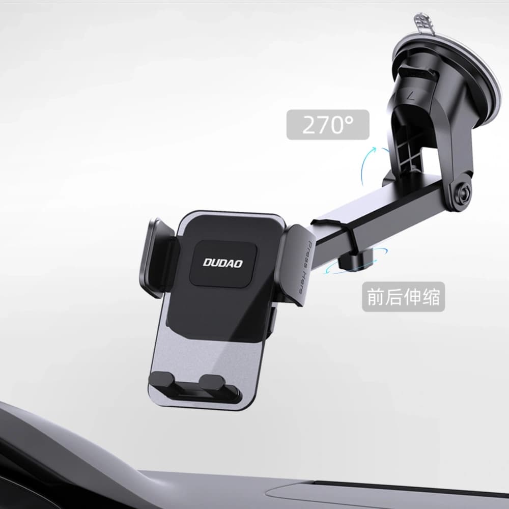 Dudao F8 Max+ black car mount for the dashboard - 11