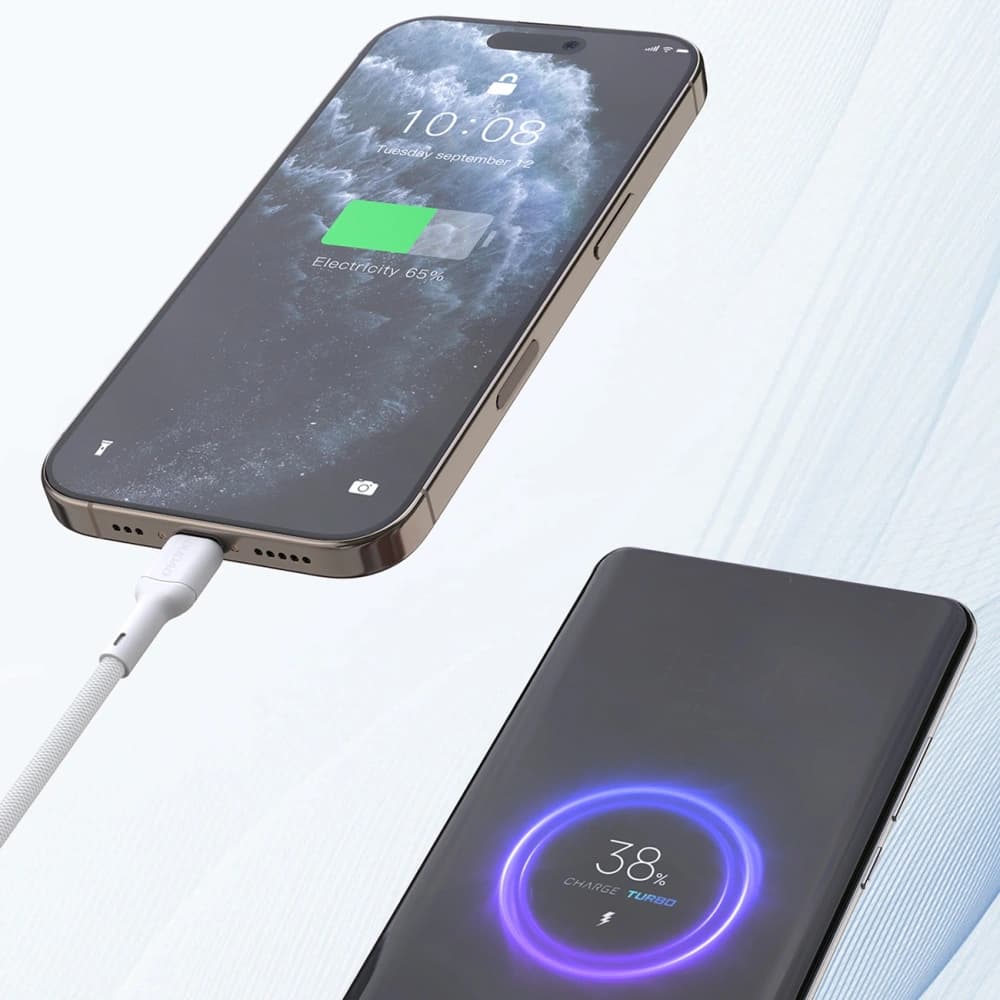 Dudao L9X 30W USB-C / Lightning 2m fehér - 5