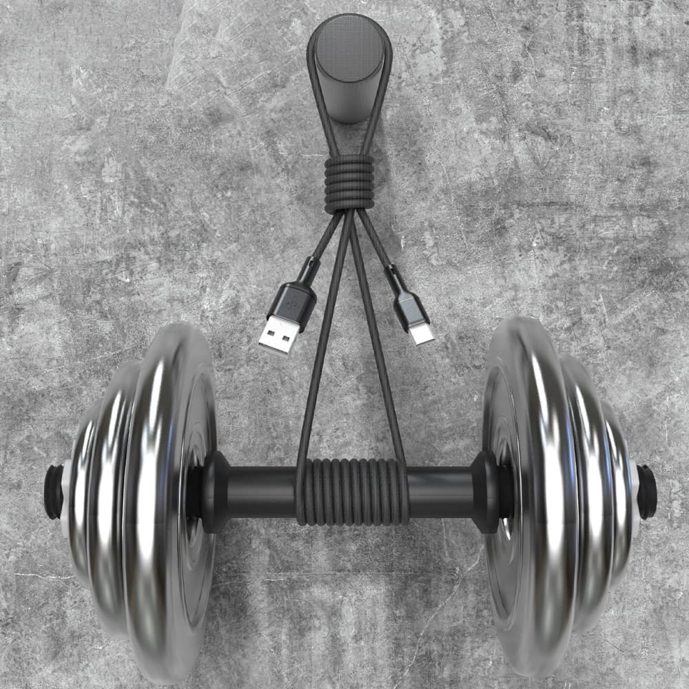 Dudao L9T 5A USB-A / USB-C 1m fekete - 2