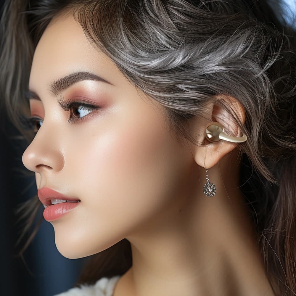 Căști wireless Dudao U20 TWS cu ureche deschisă Bluetooth 5.4 negre - 3