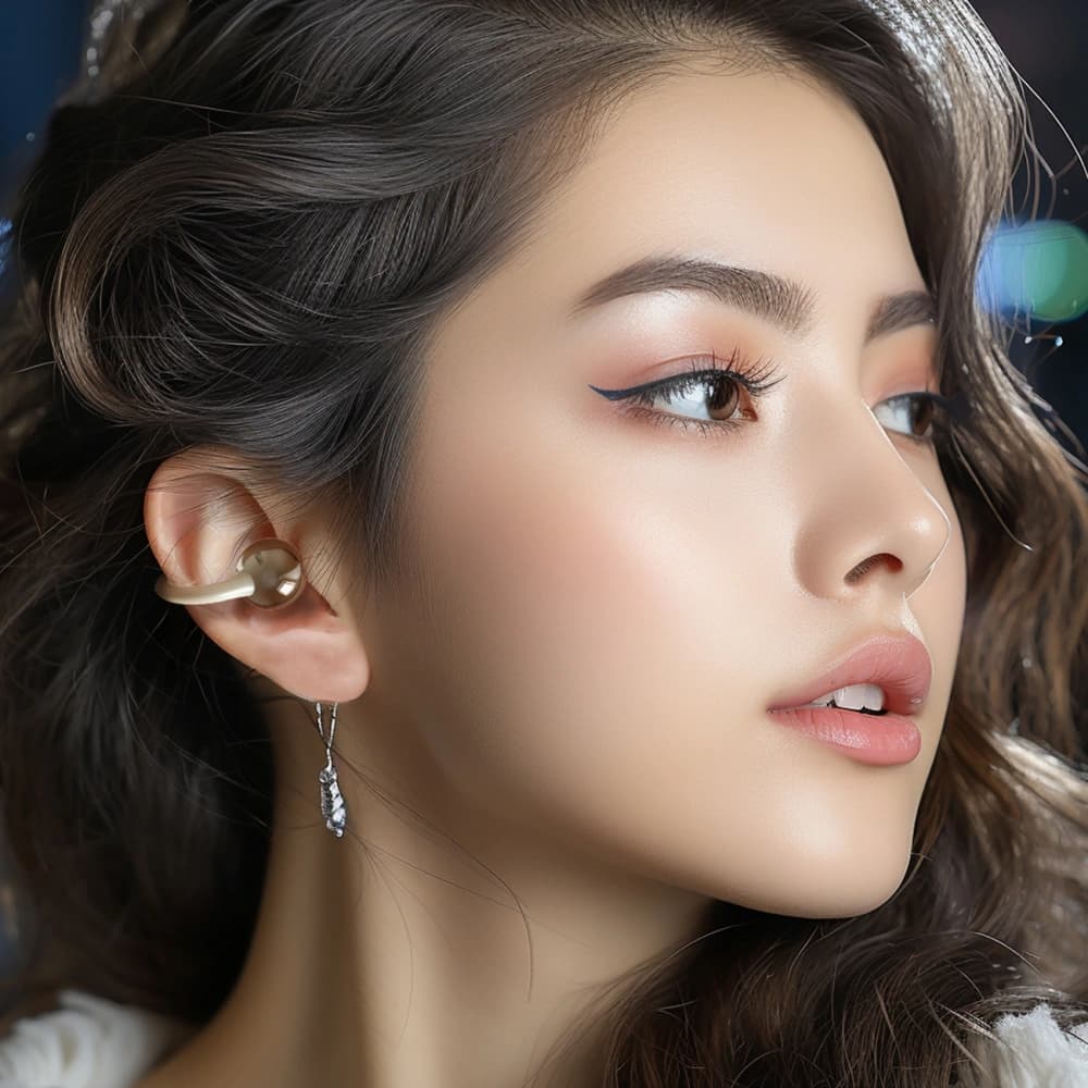 Căști wireless Dudao U20 TWS cu ureche deschisă Bluetooth 5.4 negre - 4