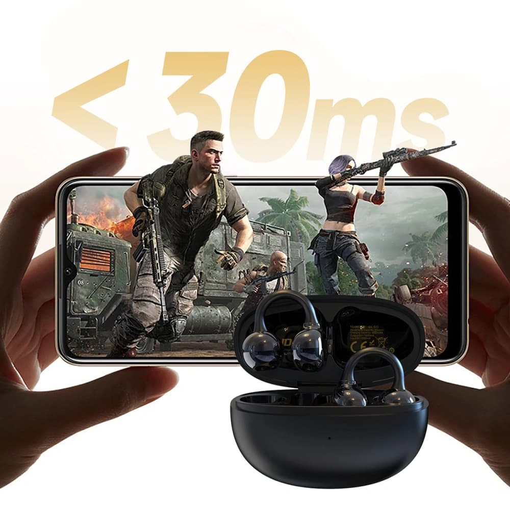 Căști wireless Dudao U20 TWS cu ureche deschisă Bluetooth 5.4 negre - 4