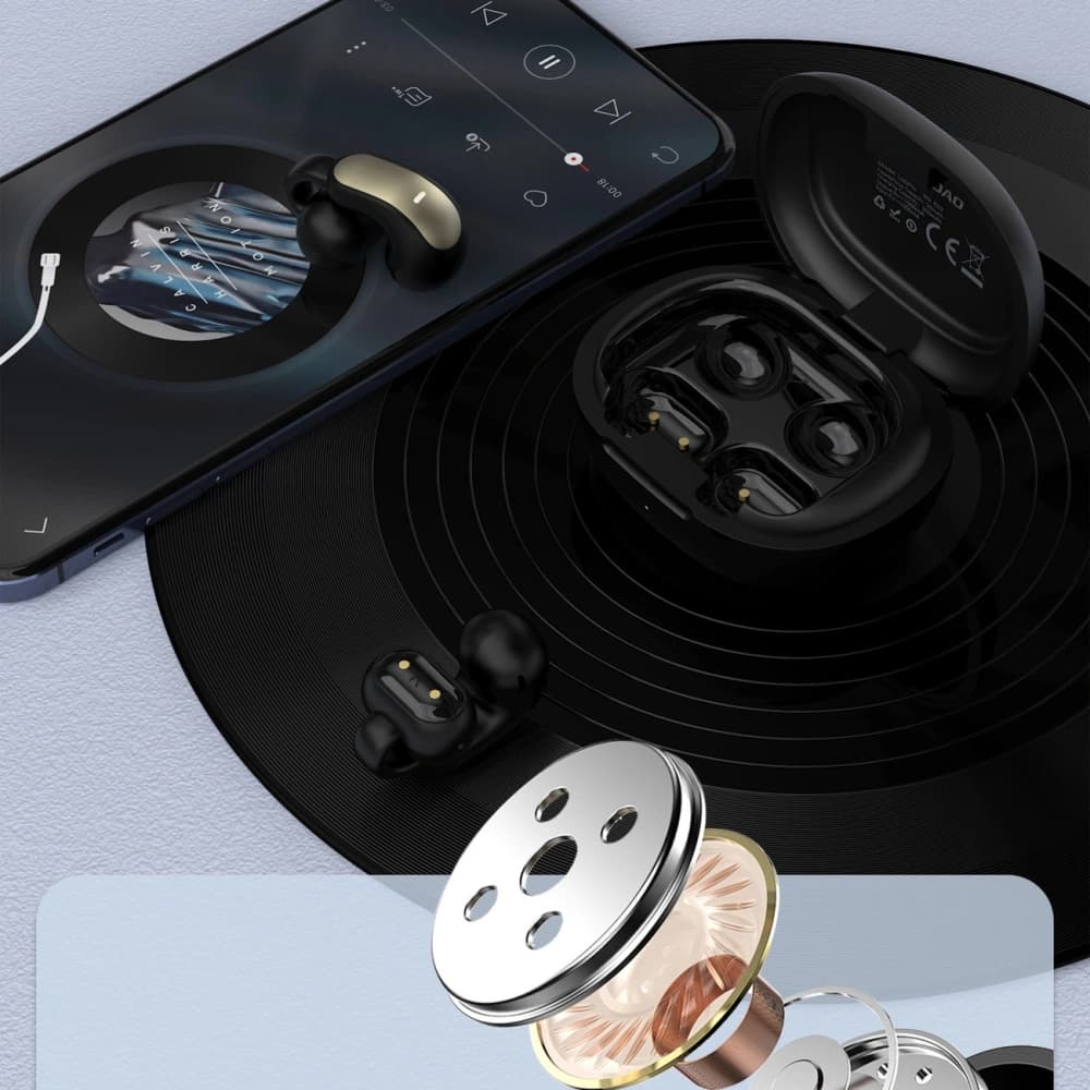 Dudao U20 Pro Nyitott Fülű Vezeték nélküli Fülhallgató TWS Bluetooth 5.4 Fekete - 3