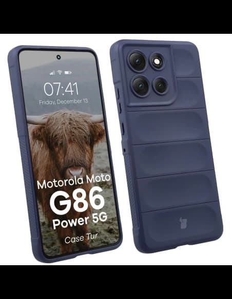 Bizon Case Tur Motorola Moto G86 Power 5G marineblau