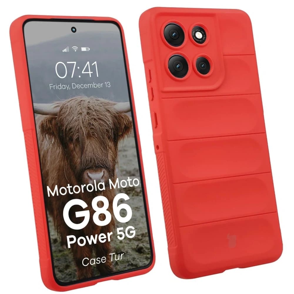 Bizon Case Tur Motorola Moto G86 Power 5G rot