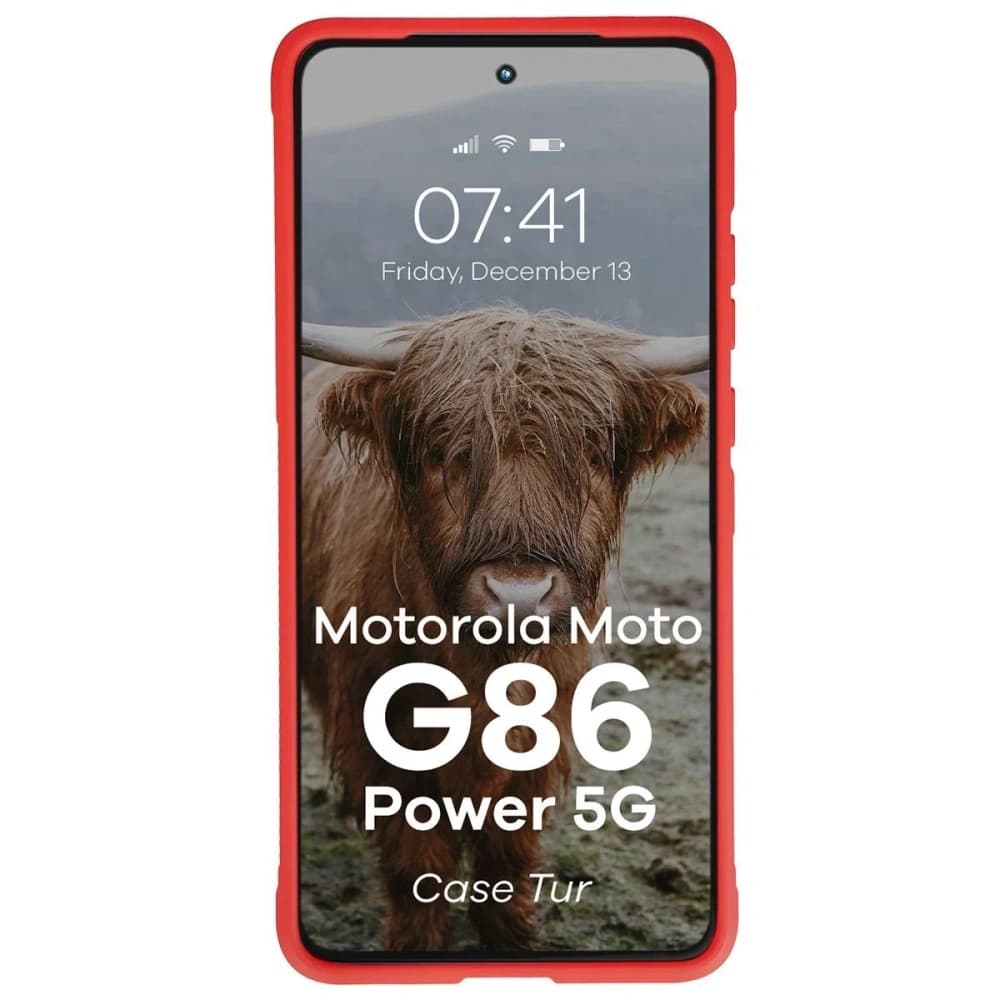 Bizon Case Tur Motorola Moto G86 Power 5G rot - 5