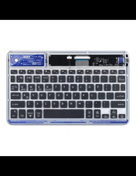 Klawiatura Dux Ducis Keyboard (CK Series) bezprzewodowa do laptopa / tabletu / telefonu przezroczysta