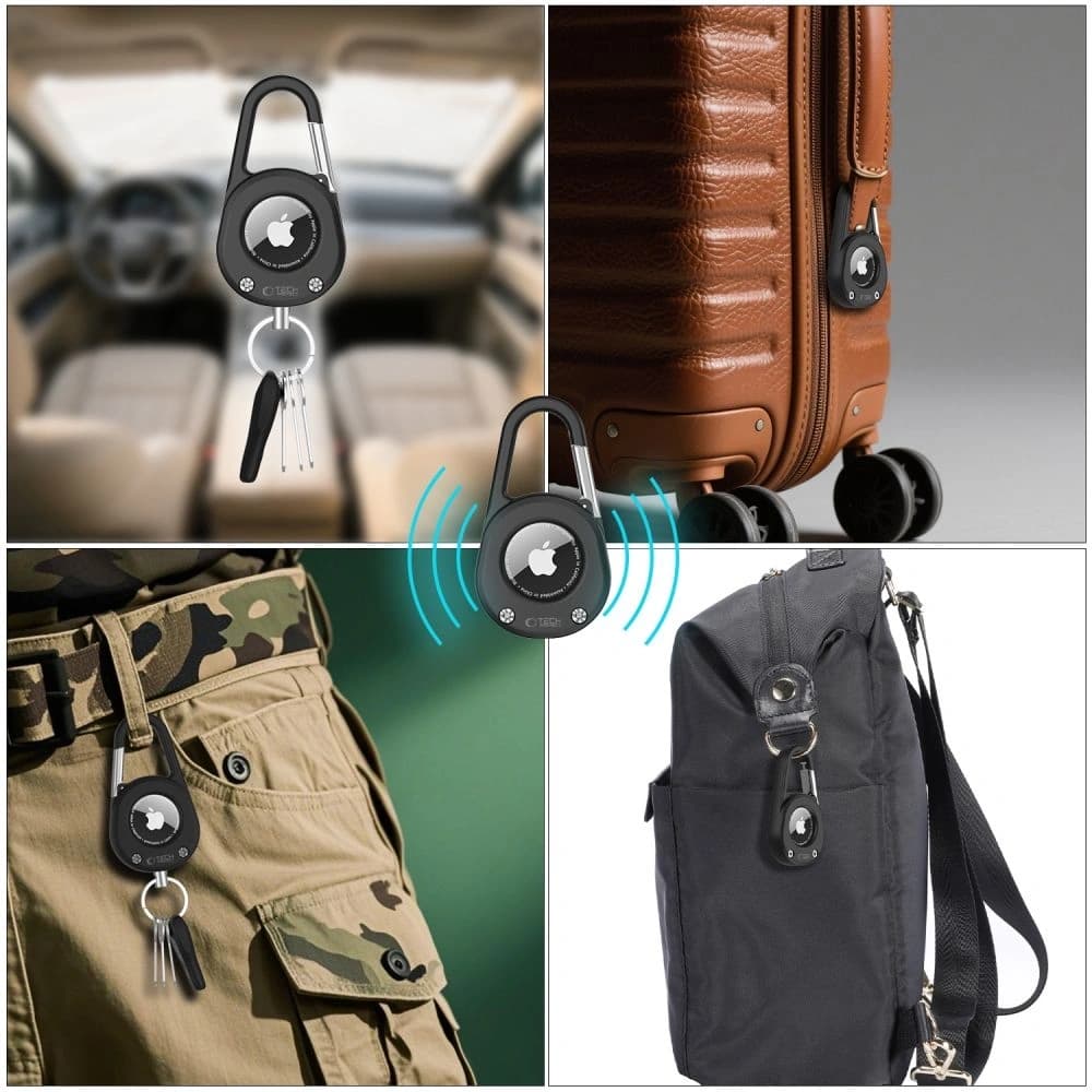 Tech-Protect Slidelock Carabinier Cheie Apple AirTag 1 / 2 Negru - 8