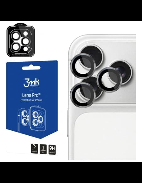 3MK Ochrana objektivu Pro Apple iPhone 17 Pro / 17 Pro Max šedá