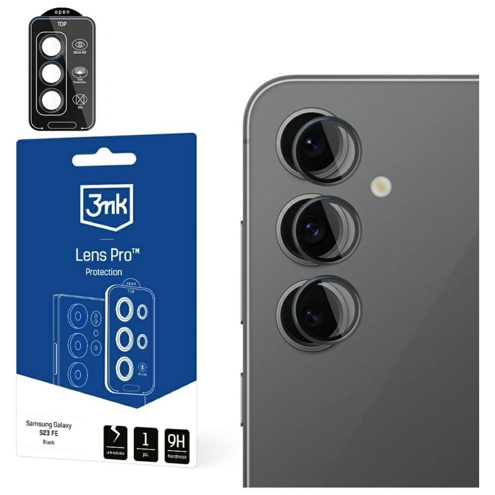 3MK Lencsvédelem Pro Samsung Galaxy S24 FE fekete - 1