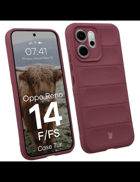 Bizon Case Tur Oppo Reno 14 F / 14 FS bordeaux