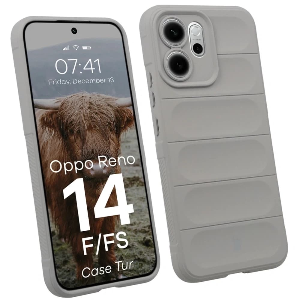 Bizon Case Tur Oppo Reno 14 F / 14 FS světle šedá - 1