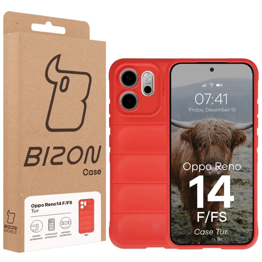 Caz Bizon Tur Oppo Reno 14 F / 14 FS roșu - 8