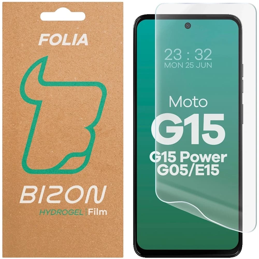 Bizon Glass Hydrogel Přední Motorola Moto G15 / G15 Power / G05 / E15