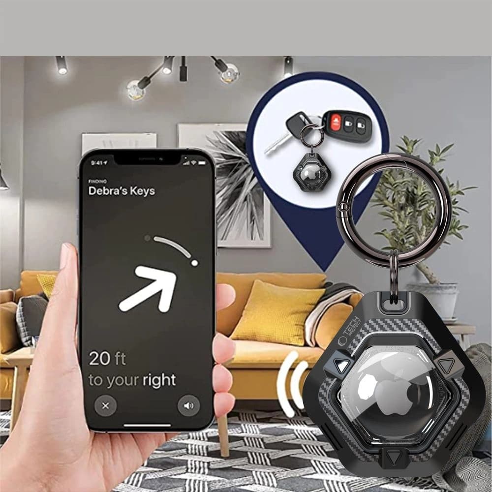 Tech-Protect Defense Apple AirTag 1 / 2 Fekete - 7