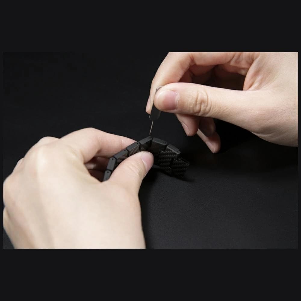 PITAKA Fibra de Carbon Modern pentru Apple Watch 1/2/3/4/5/6/7/8/9/10/11/SE/SE 3/Ultra/Ultra 2/Ultra 3 negru gri - 14