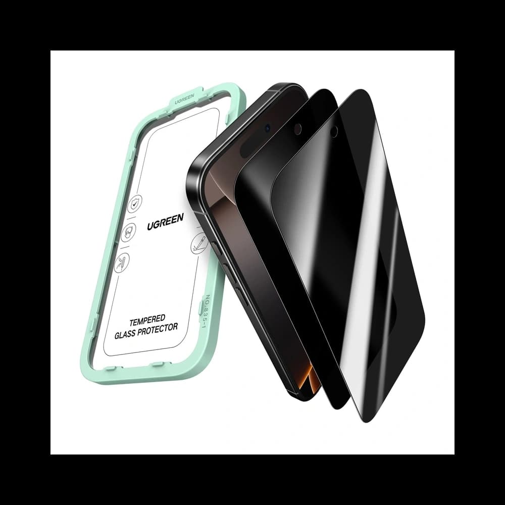 Ugreen SP1154 Sticlă de protecție pentru confidențialitate Apple iPhone Air [2 PACHET] - 1