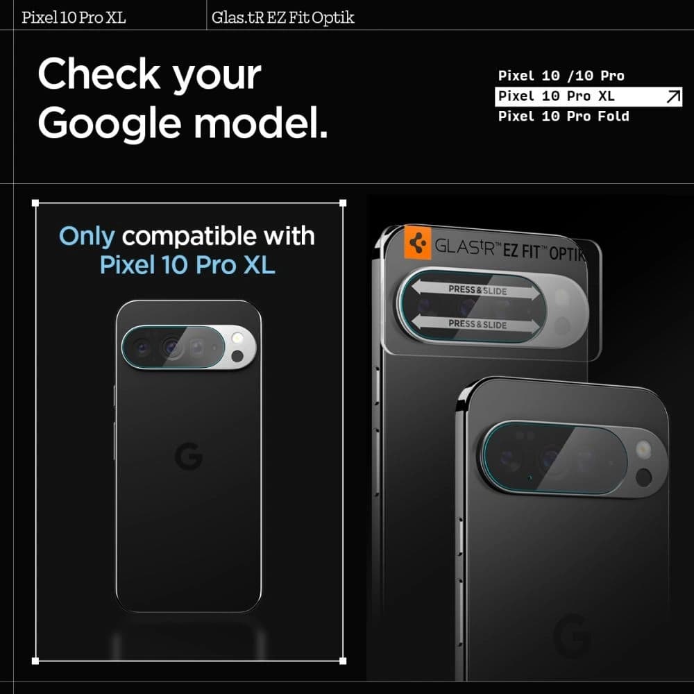 Spigen Optik Glas.TR Kamera Schutz Google Pixel 10 Pro XL Kristallklar [2 PACK] - 10