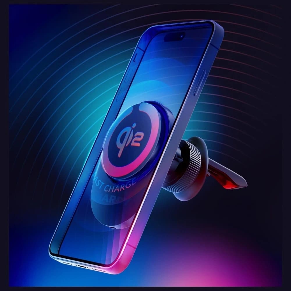 3MK Hardy AeroCharger 15W MPP Qi2 schwarzes kabelloses Ladegerät - 3