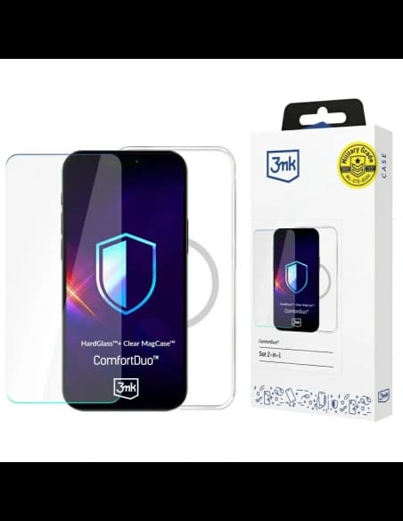 3MK Set ComfortDuo Clear MagCase für Apple iPhone 16 Pro
