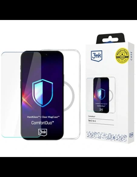 3MK Set ComfortDuo Clear MagCase Samsung Galaxy S25 Ultra