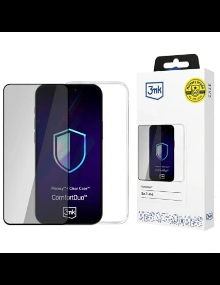 3MK Set ComfortDuo Privacy Clear Samsung Galaxy S25 Ultra