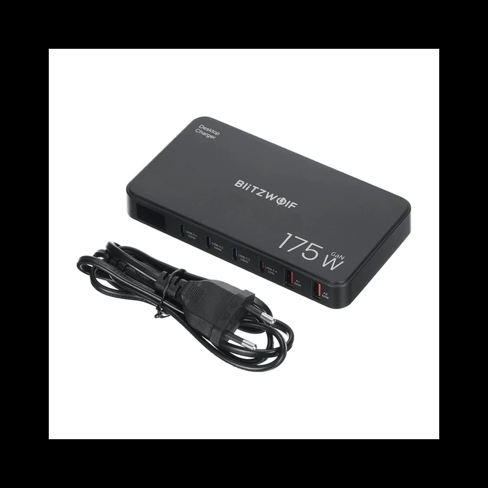 Blitzwolf BW-S30 6-v-1 Nabíjecí stanice 4xUSB-C, 2xUSB-A 175W - 2