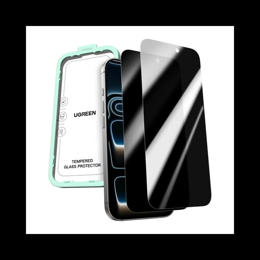 Ugreen SP1156 Edzett Üveg Adatvédelmi Képernyővédő Apple iPhone 17 Pro Max [2 CSOMAG] - 1
