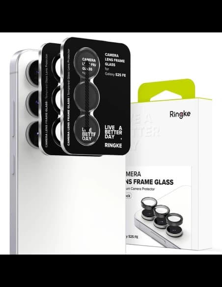 Ringke Kamera Rahmen Schutz Samsung Galaxy S25 FE Schwarz [2 PACK]