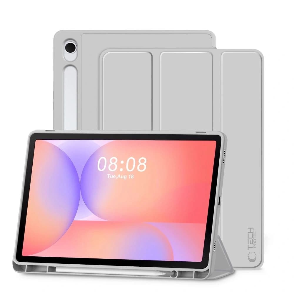 Tech-Protect SmartCase Pen Samsung Galaxy Tab S9 11.0 / S9 FE / S10 FE / S10 Lite 10.9 X710 / X716b / X510 / X516b / X520 / X526 / X400 / X406b Šedá - 1