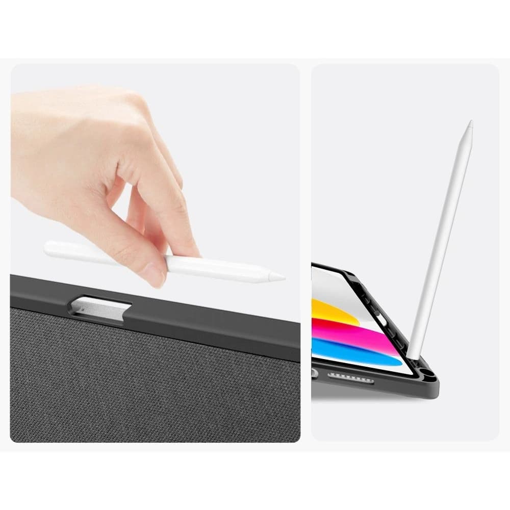 Tech-Protect SmartCase Pen Canvas Apple iPad 10.9" 2022 / 11" 2025 Charcoal Grey - 9