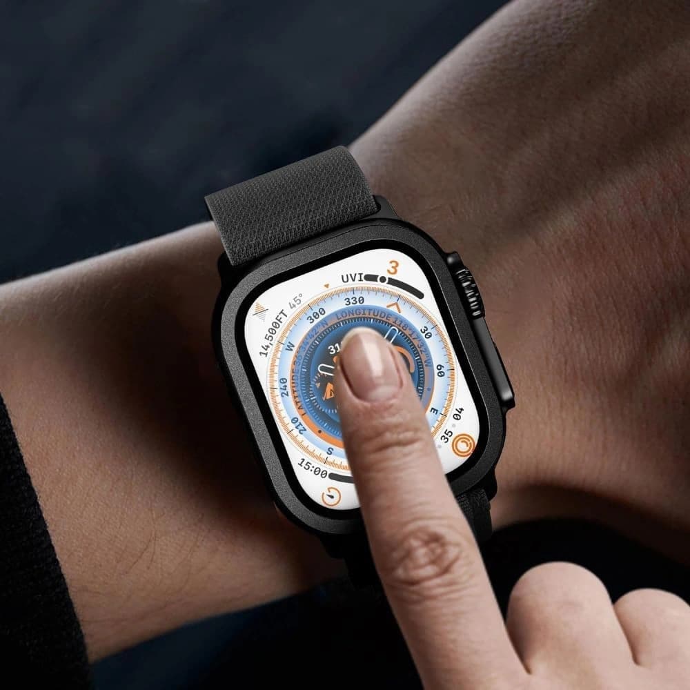 Tech-Protect Sticlă Ring Apple Watch Ultra 1 / 2 49mm Titan [2 PACHET] - 3