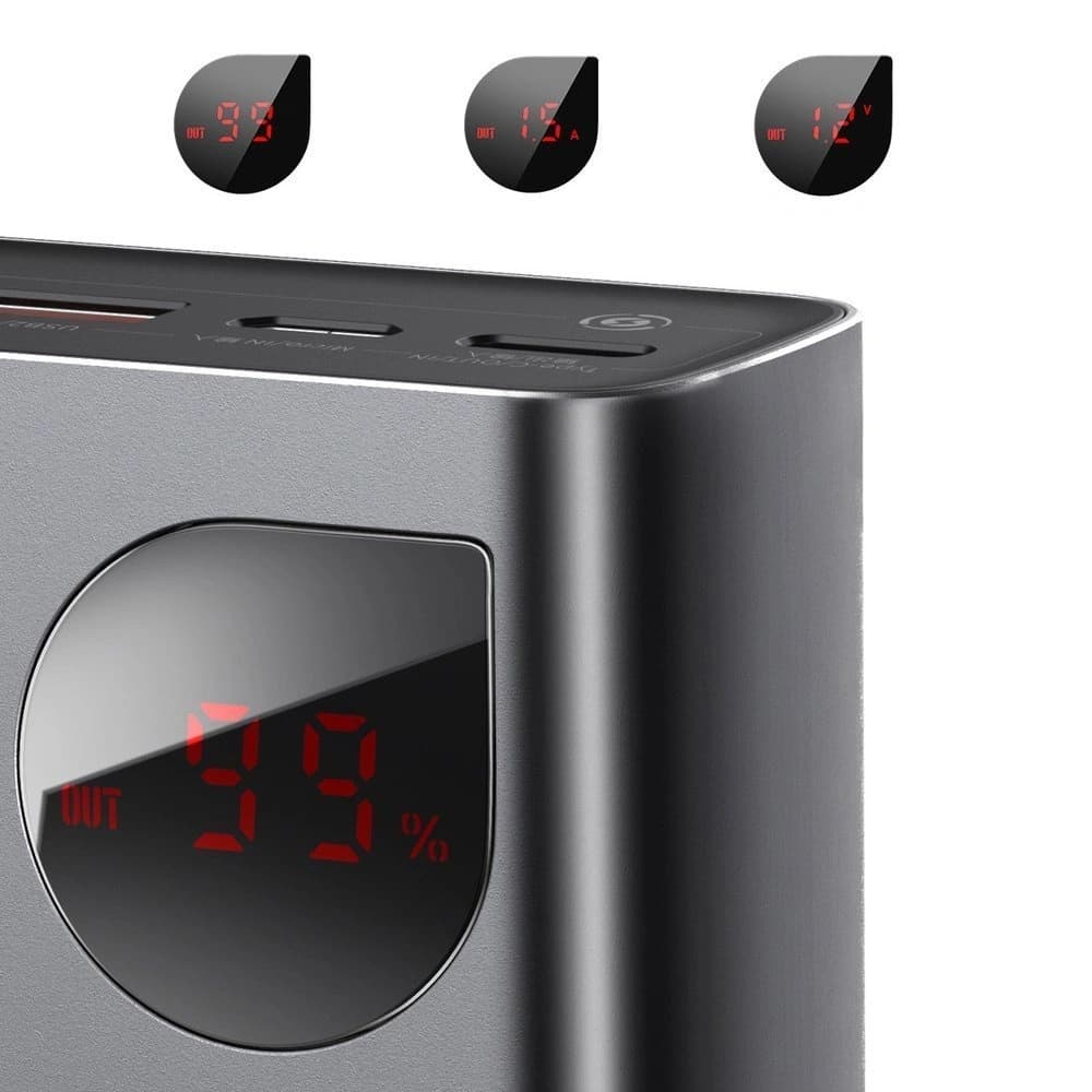 Powerbank Baseus Adaman 2xUSB-A, USB-C, micro USB 20000mAh 65W Quick Charge 4.0 Power Delivery albastru - 17