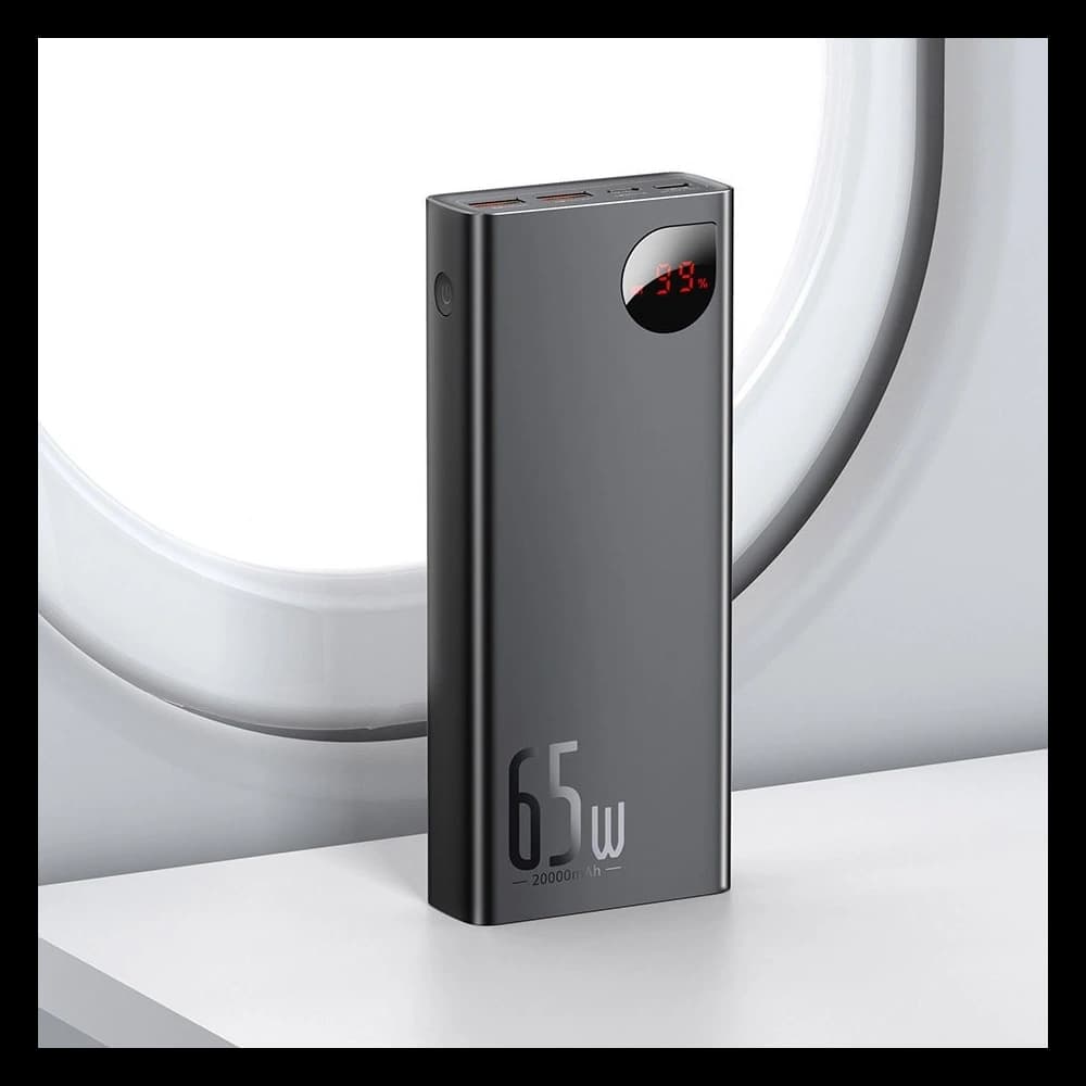 Powerbank Baseus Adaman 2xUSB-A, USB-C, micro USB 20000mAh 65W Quick Charge 4.0 Power Delivery albastru - 19