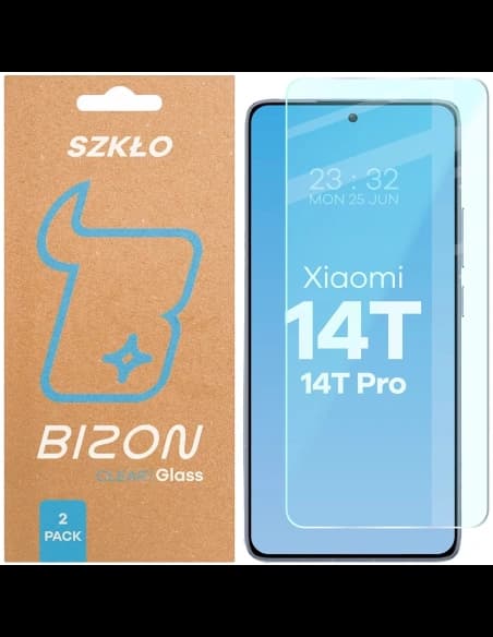 Bizon Glass Clear Duo Xiaomi 14T / 14T Pro [2 BALENÍ]