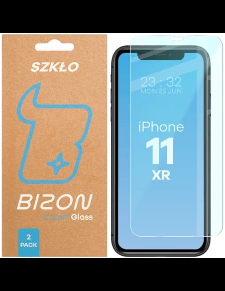 Bizon Glass Clear Duo iPhone 11 / XR [2 PACK]