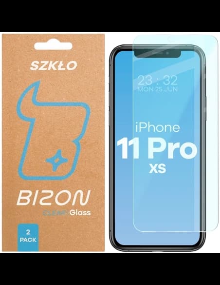 Bizon Glass Clear Duo iPhone 11 Pro / XS [2 PACK]